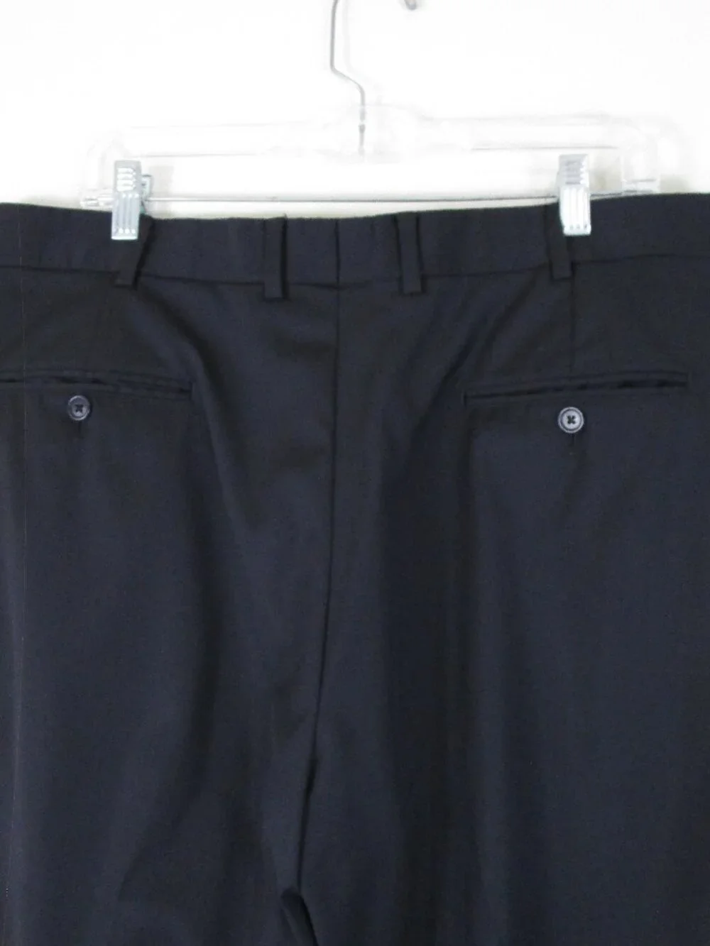 Brooks Brothers Mens 1818 Madison Estrato Black Wool Suit Size 44L Pants 39 X 31